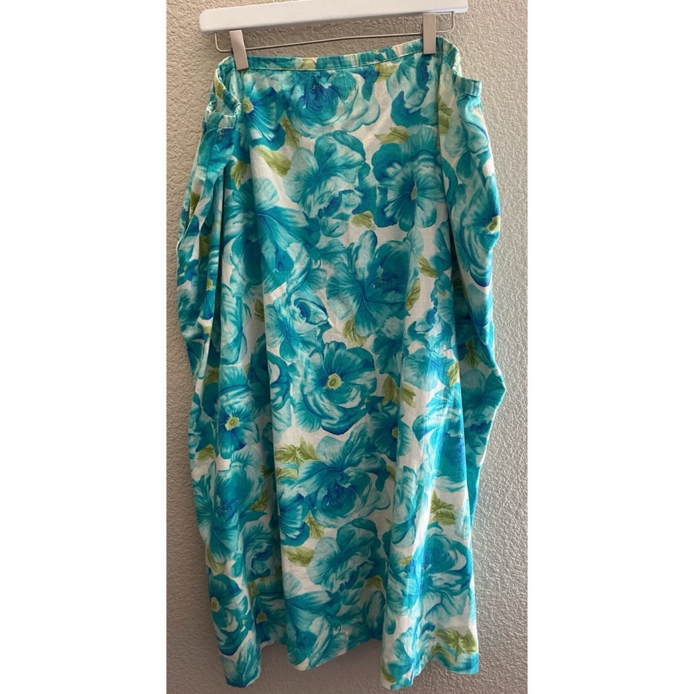 Napa Valley Linen Blend Floral Skirt Women’s Size 24W